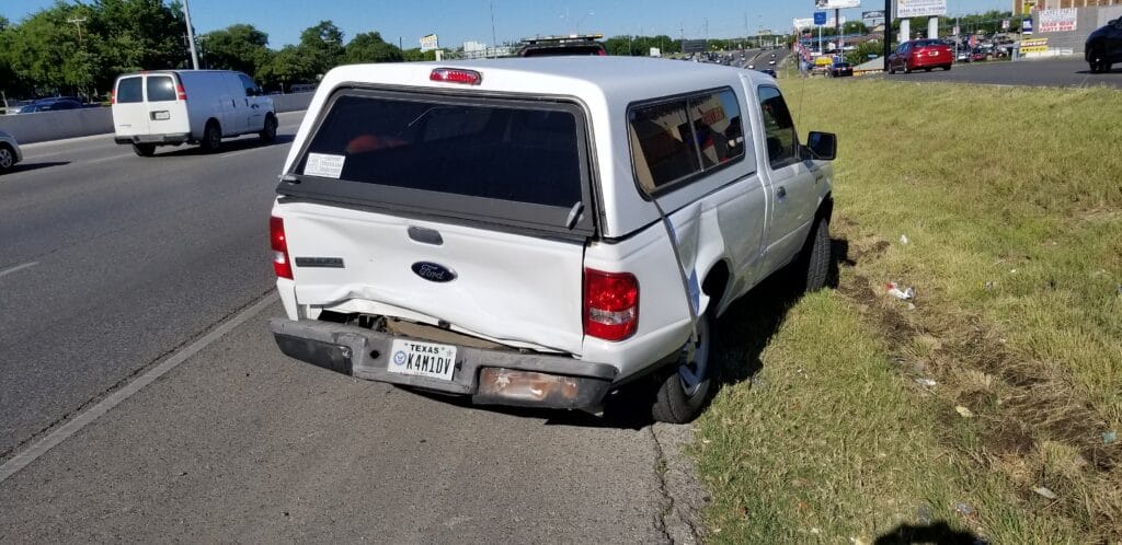 Teacher wins after rear-end collision