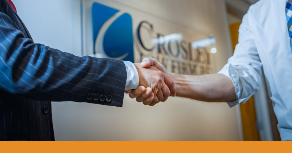 a close-up of a handshake