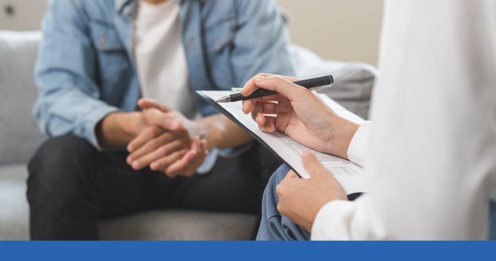 a person having a consultation with a lawyer