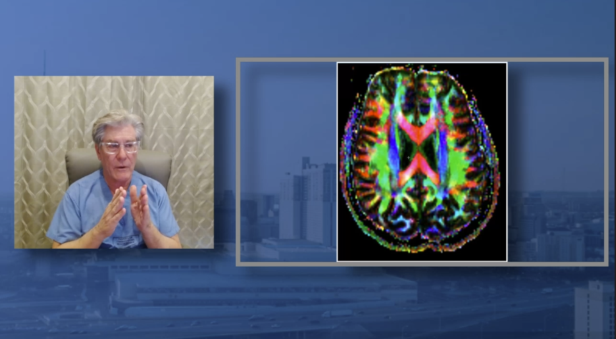 Dr. Levey with tractography image